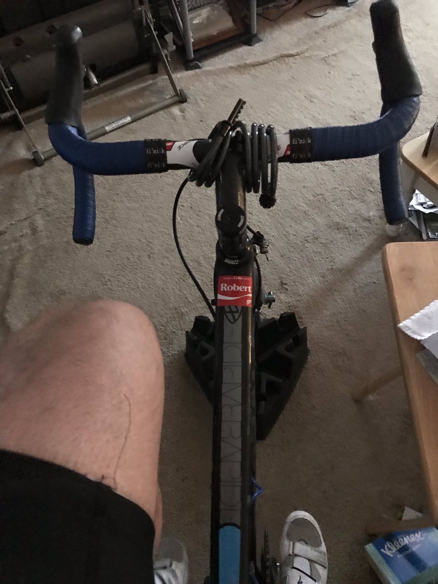 BobGermanovich's tweet image. There is no #offseason #duathletelife snowing outside, melting inside. #trainerride #paincave #cycling