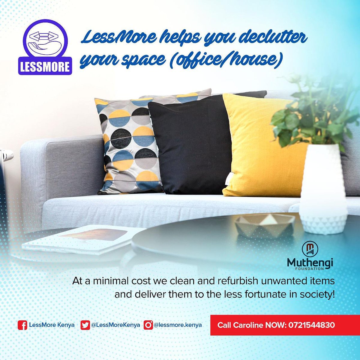 Lessmorekenya's tweet photo. We are decluttering.
@MuthengiFDN
@holydave
#decluttertodonate
#blesslives
#givebacktosociety https://t.co/HLnqdq1Z2l