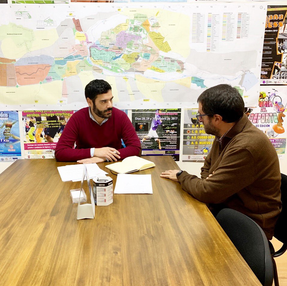 Reunión con el presidente de la Escudería #Plasencia para organizar importantes eventos que se celebrarán en nuestra cuidad en las próximas fechas