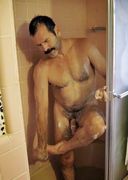 Shower daddy beach messy