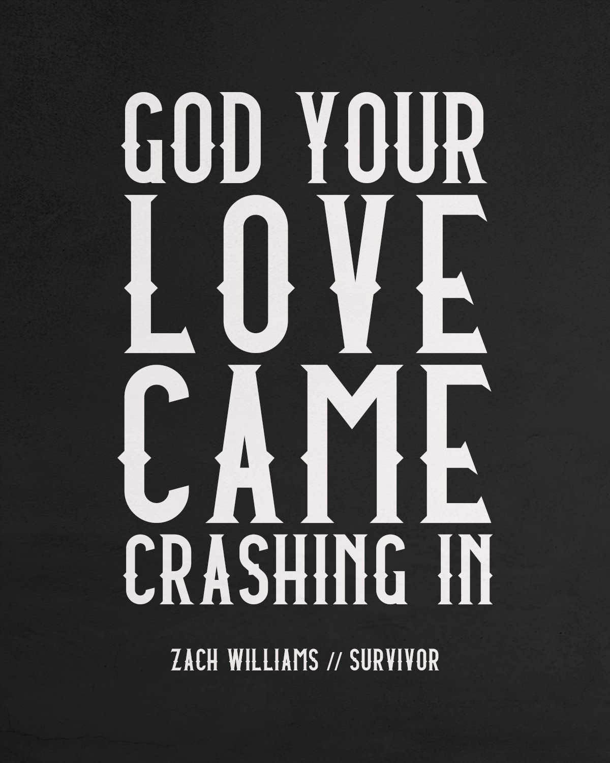 Zach Williams on X: I'M A SURVIVOR. . #ZachWilliams #Survivor #Lyrics   / X