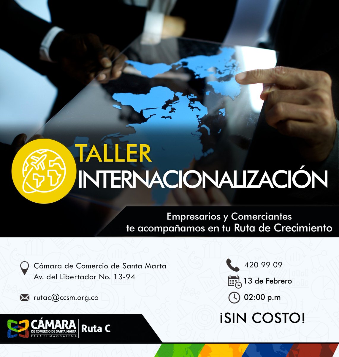 CamComercioSM's tweet photo. La Cámara de Comercio de Santa Marta para el Magdalena te acompaña en tu Ruta de Crecimiento. ¡Asiste a nuestros talleres sin costo! #RutaC #CreciendoContigo https://t.co/pm3PfL03LJ