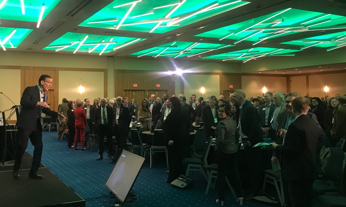 RenshawAl's tweet photo. What a ride! Michael Arena @mjarena @gm explores the power of #adaptivespace, social networks & how we can disrupt disrupters #AACSBdeans https://t.co/FJQ2BvdMil