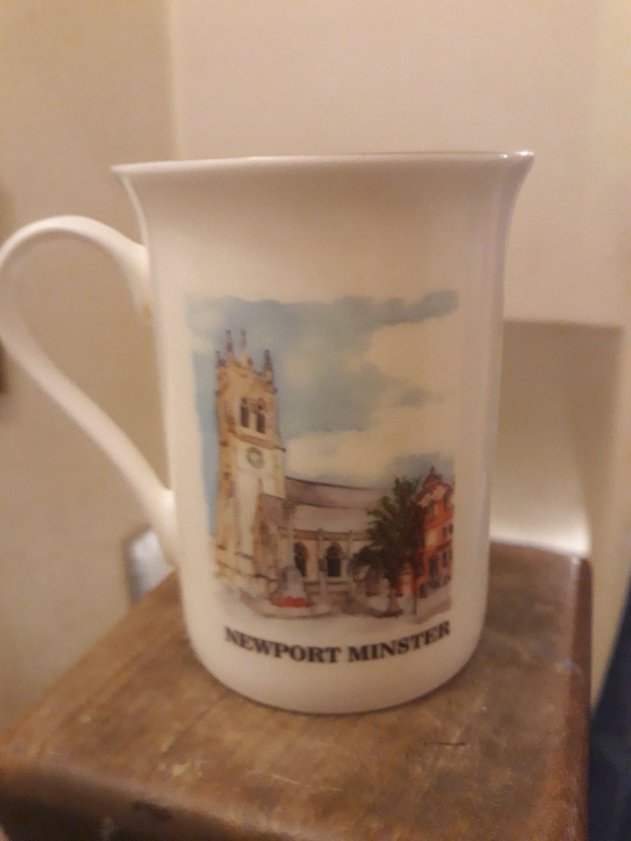 Pleased with this <a href="/NewportMinster/">Newport Minster</a> mug, the latest addition to my collection 😁
