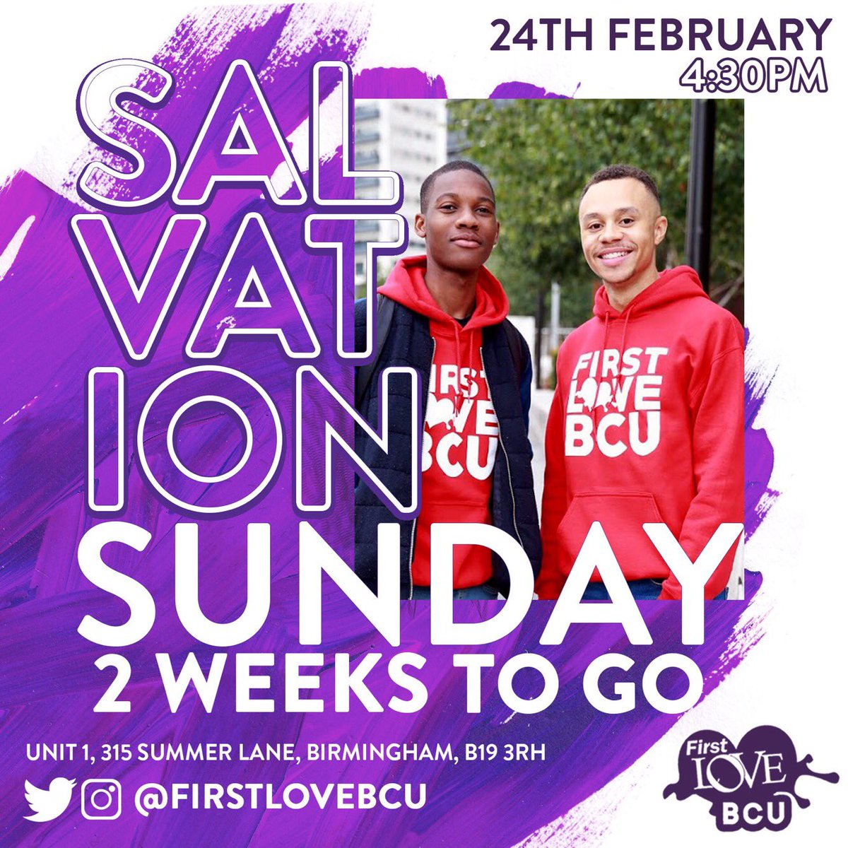 FirstloveBCU's tweet photo. JUST TWO WEEKS TO GO! #SALVATIONSUNDAYFLBCU #SALVATIONSUNDAY #FIRSTLOVEBCU https://t.co/XdKN1GjgLU