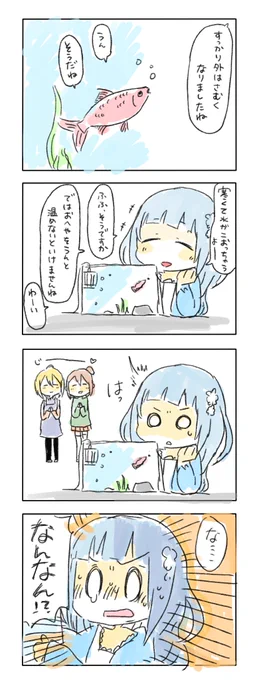 金魚としゃべっとる 