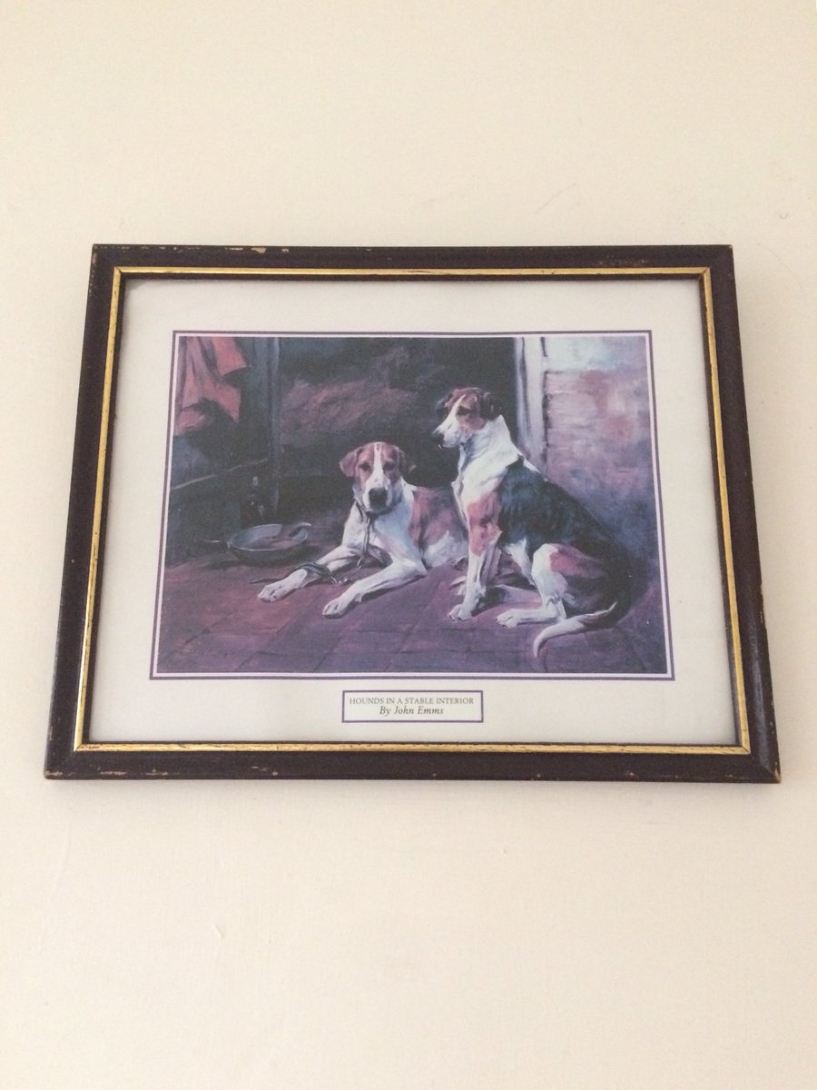 ART PRINT Fathers of Pack Hunting JOHN EMMS VINTAGE BEAGLES DOGS ANTIQUE