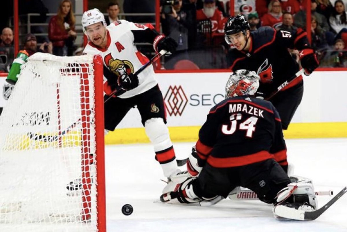 🚨🏒 - RT for chance to win 2 Club Bell tickets (w/parking) to #Sens vs Canes tomorrow night + $100 to <a href="/Cabottos/">Cabotto's Restaurant</a> - Contest Presented by Cadieux Interiors 🏒 #ottawa