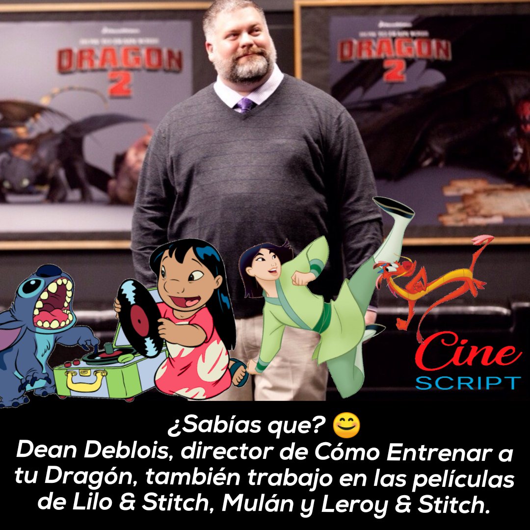 Cine_Script's tweet image. instagram.com/cine_script/
#howtotrainyourdragon #howtotrainyourdragon3 #lilo #stitch #liloystich #mulan #disney #sabiasque #dato #curiosidades #animation #animacion #cine #cinefilo #cinefilos #cinema #cinematic #movie #movies #news #new #dragon #vikings #director #Disney