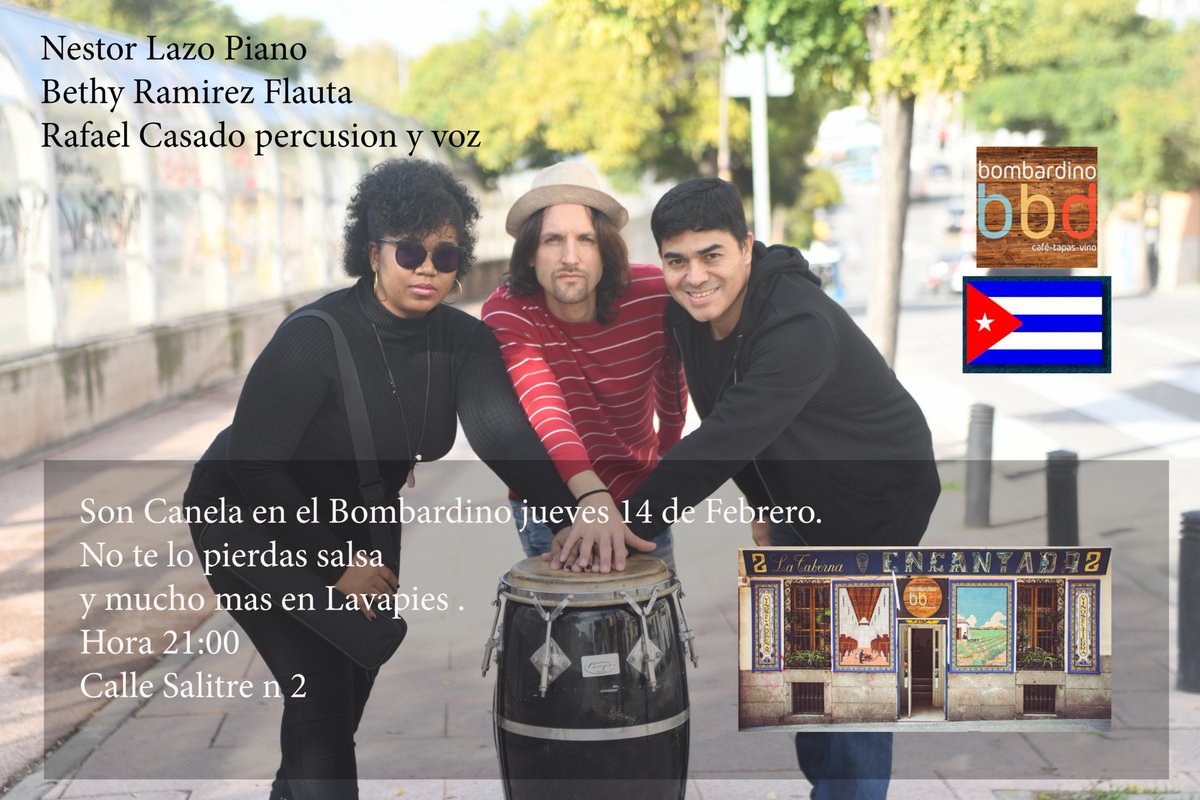 Este Jueves no se lo pierdan tocaremos en el Bombardino 
#salsaenmadrid#salsagratuita#salsamusicaenvivo#bailandosalsa#soncanela