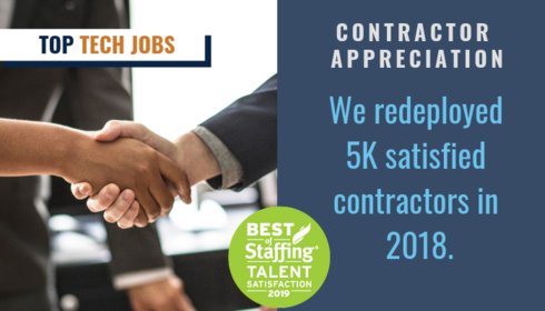 Our Contractor Transition program helps contractors move from one position to another, giving contractors the freedom to work on a wide array of projects. In fact, we redeployed over 5,000 contractors last year! bit.ly/2DvLQAB