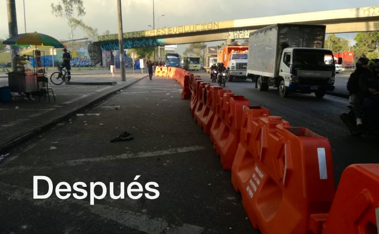 SectorMovilidad's tweet image. 🔺🔺A partir de hoy implementamos prueba piloto en la Av. Boyacá con Av. Primero de Mayo (N-S), con el fin de controlar el ascenso y descenso de pasajeros de buses intermunicipales, al mismo tiempo que evitamos el parqueo irregular.

#MovilidadMejorParaTodos