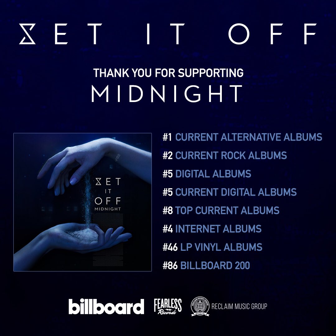 Set It Off on X: Thank you for supporting our new album “Midnight