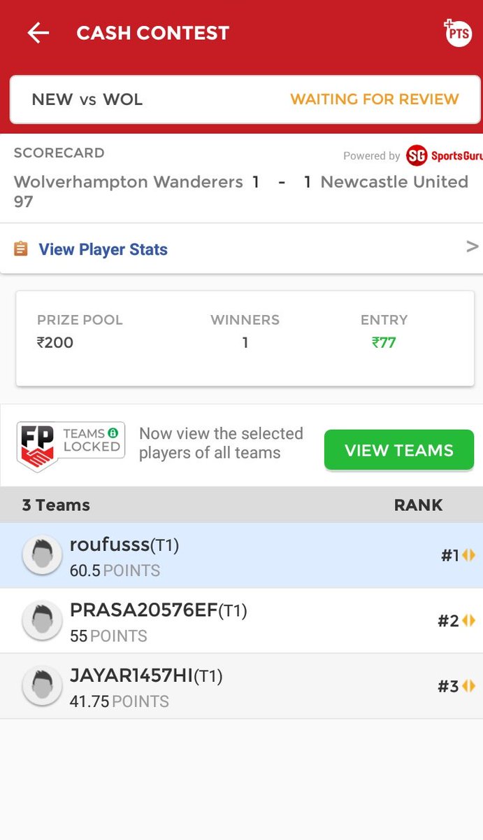 roufk2011's tweet photo. #WOLvNEW
My result
#follow
#dream11tips
#football
#EPL
#BBL
#BPL https://t.co/xtCI71vVDK