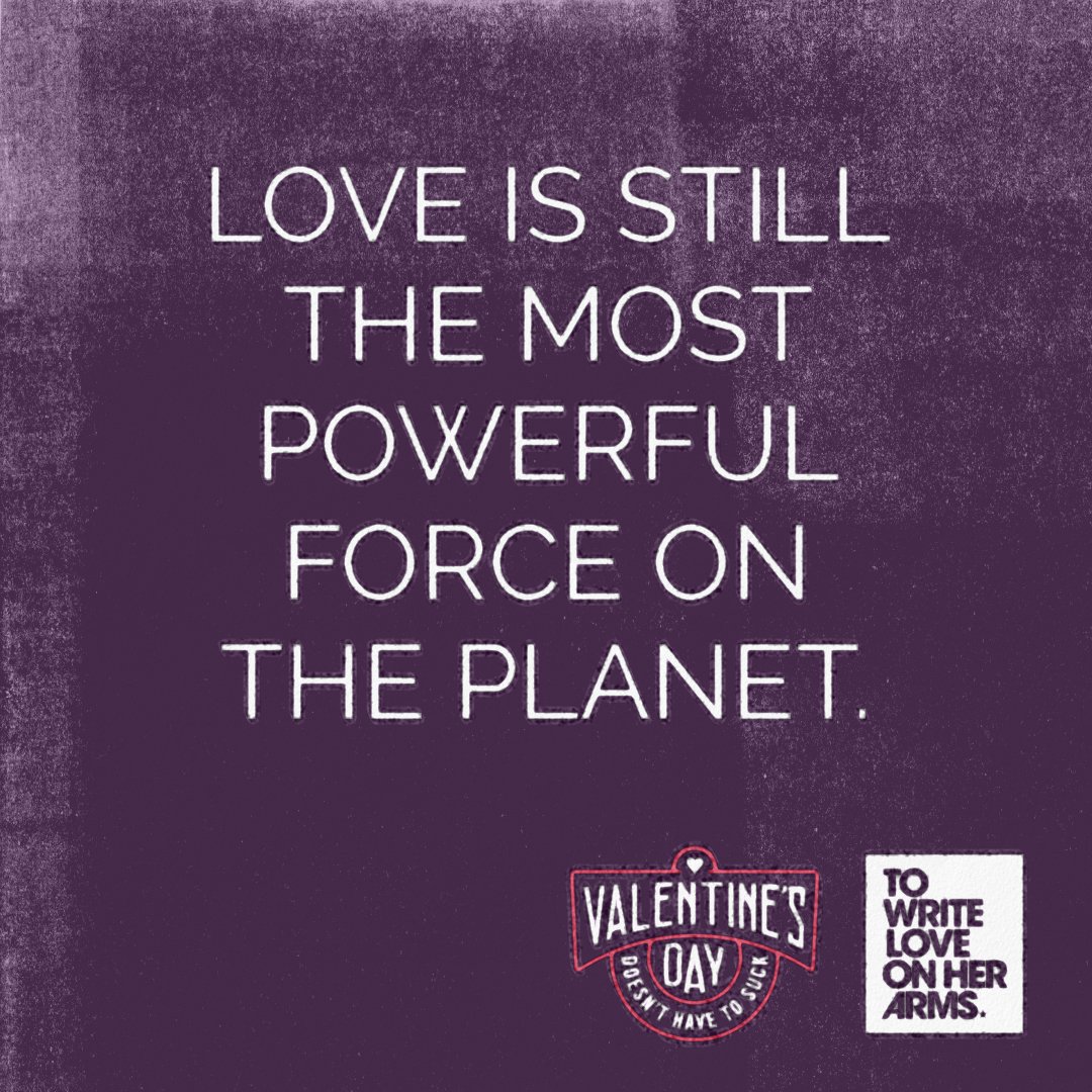 TWLOHA's tweet photo. As Valentine’s Day approaches, we want to remind you that love isn’t just about romance. Love is also found through community &amp; friendship &amp; family. // We created these images to help you spread love this week by reminding the people in your life that they are loved. #TWLOHAVDay https://t.co/CsjVUwfCpm