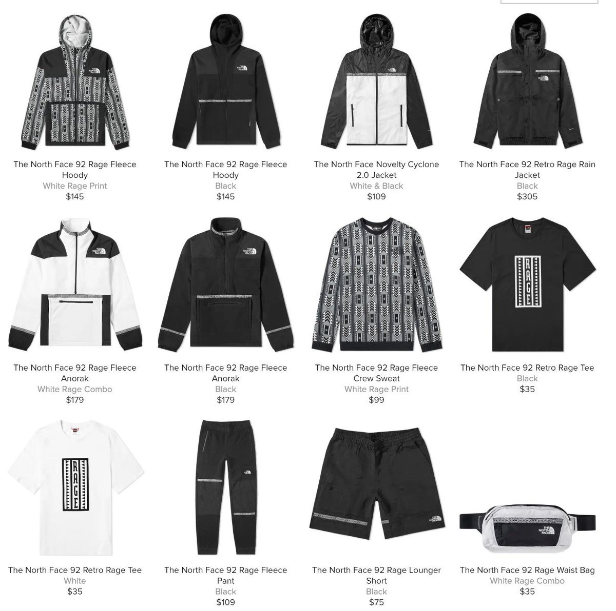 north face 92 collection