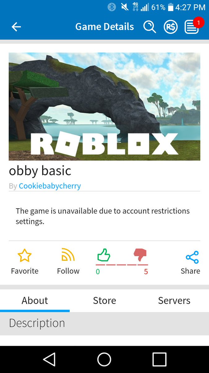 The Game Is Unavailable Due To Account Restrictions Settings Roblox - roblox the game is unavailable due to account restrictions settings
