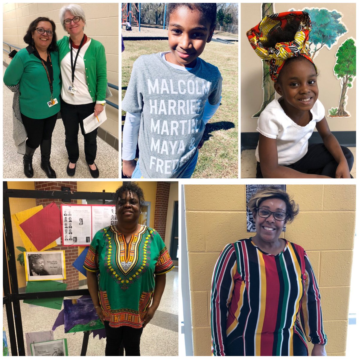 DiggsLatham's tweet photo. @wsfcs @MagnetSchlsMSA @AplusSchoolsNC Students and staff dressing in Afrocentric Clothing and Kwanzaa Colors for #BlackHistoryMonth & #MagnetSpiritWeek for #MagnetSchoolMonth https://t.co/GMDZZkN5OQ