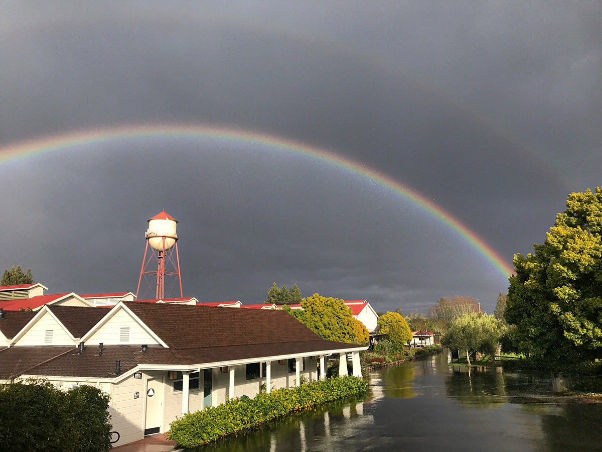 Just another #beautiful day at our home in the heart of #winecountry! #rainbows #winterinwinecountry #russianriver #mothernature #sonomachat #winerylife #welovesonomacounty