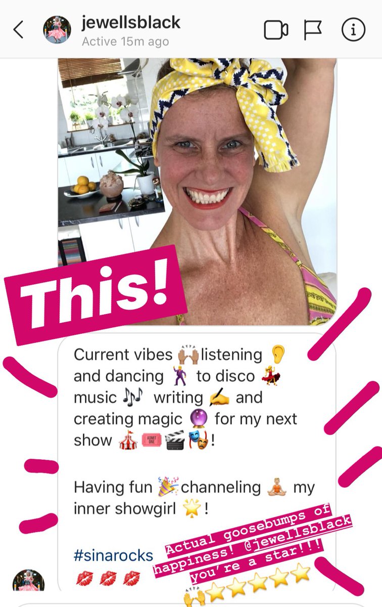 MissSinaKing's tweet photo. Inspiring others to shine is what inspires me. 🙌💥💕💃🏻 Thanks @JewellsBlack your inner-Showgirl looks fun!! https://t.co/kq0bNjAiqI