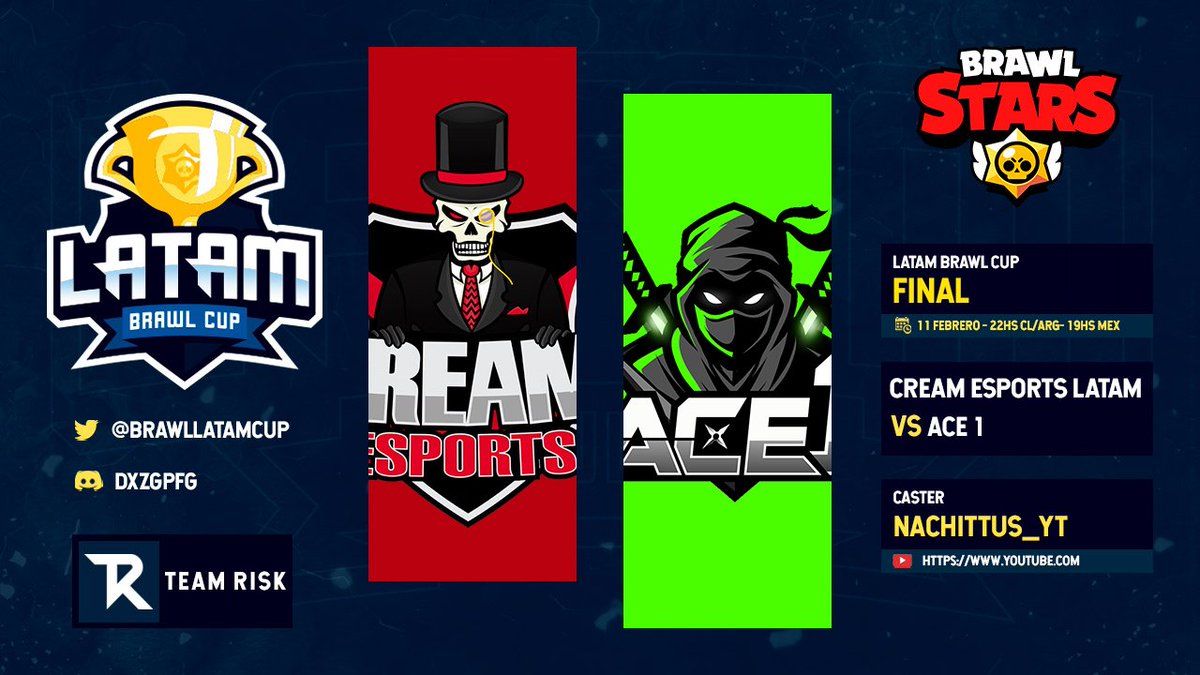 ¡YA ESTAMOS EN VIVO! 

ACE 1 VS CREAM ESPORTS | GRAN FINAL | LATAM BRAWL CUP | BRAWL STARS | 22 HS (ARG)

📺youtube.com/c/Nachittus_YT