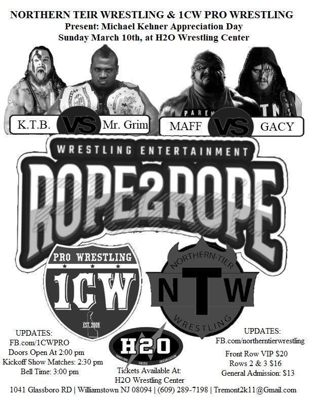 March 10th ... New Jersey here we come
#1CW 
#NTW
#Rope2rope