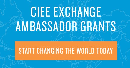 CIEEAlumni's tweet image. To celebrate the 50th anniversary of @CIEEWorkTravel, CIEE will award up to $50,000 in grants to exchange alumni who are working to make change in their home countries. See if you’re eligible! bit.ly/2GaDvVL #CIEEExchangeAmbassadorGrants  #exchangesmatter #cieealumni