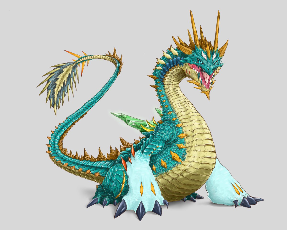 703Darma's tweet photo. ポートフォリオに載せた作品達
デザインが丸いと言われた。悔しい

＃3DCG　＃2D　＃ドラゴン https://t.co/3qkxHO5GvN
