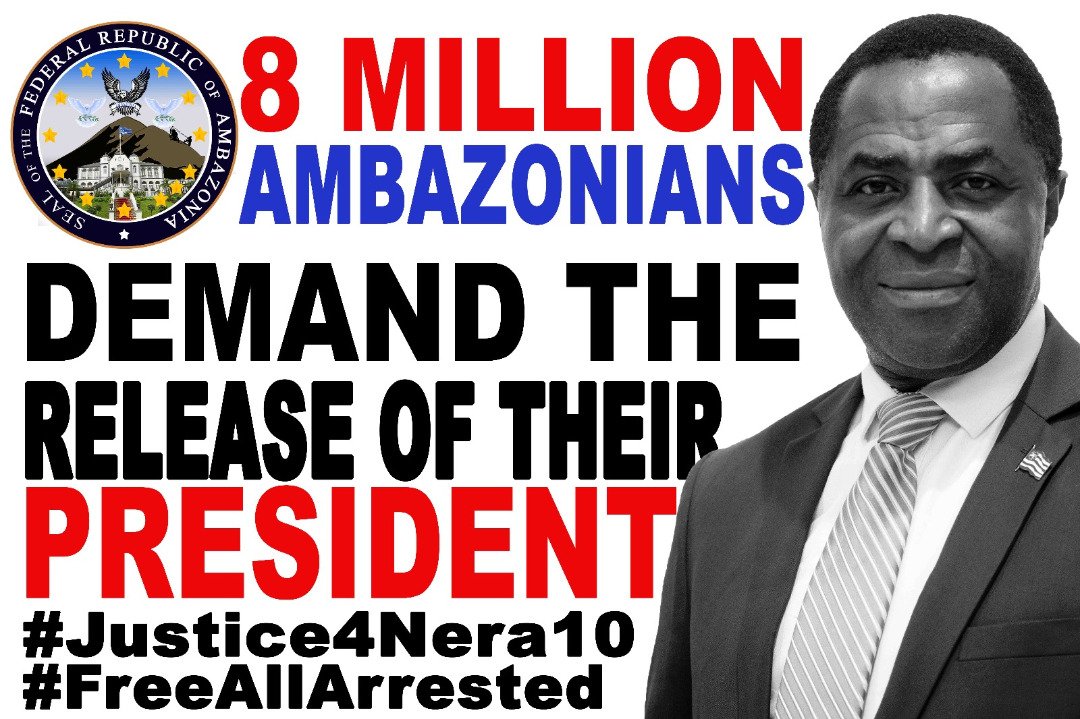 NALOWA1's tweet photo. #403days on and the people of Ambazonia cry for their pple n leaders' release.We'll never relent but make our case in the heart of every world leader.Thursday 14/2/19 we shall come out again on campaign platforms as 🇳🇬decide on 16/02,let the victor render #Justice4Nera10. https://t.co/EoM3NBpjjh