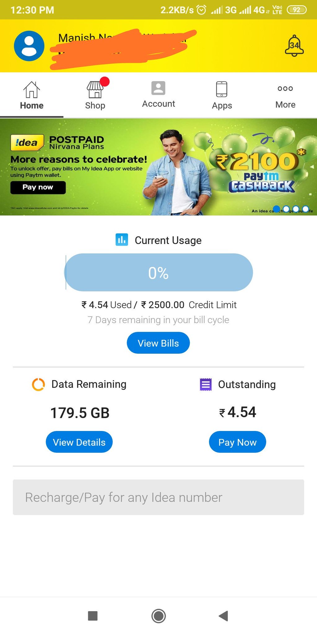 Manish Wadekar Idea Cares Idea When Will Network Improve Let Me Know Data Buy Back Offers I Have Around 180gb For Sell