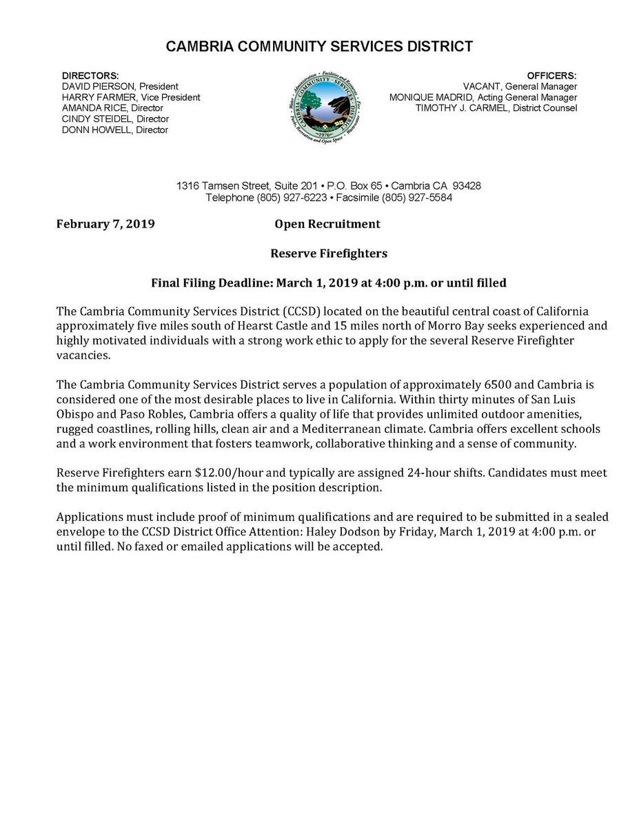 Cambria Firefighters tweet media