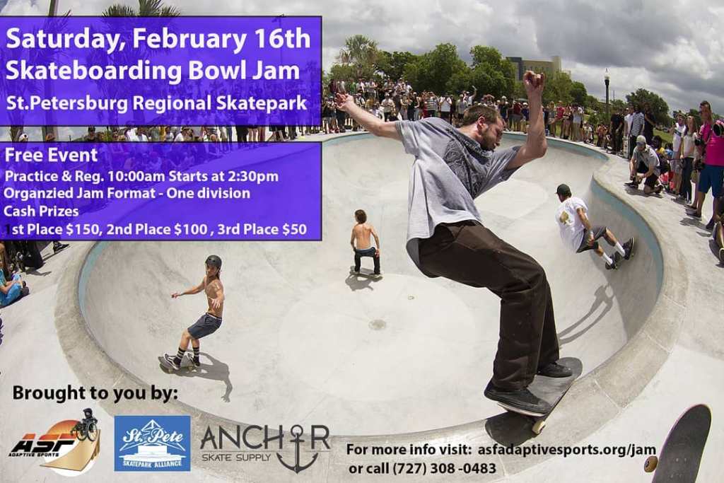 nocomplyfla's tweet photo. ASF Adaptive Sports Presents St. Pete Bowl Jam https://t.co/fjb7Z8vUNH https://t.co/1NO5lCSD3H