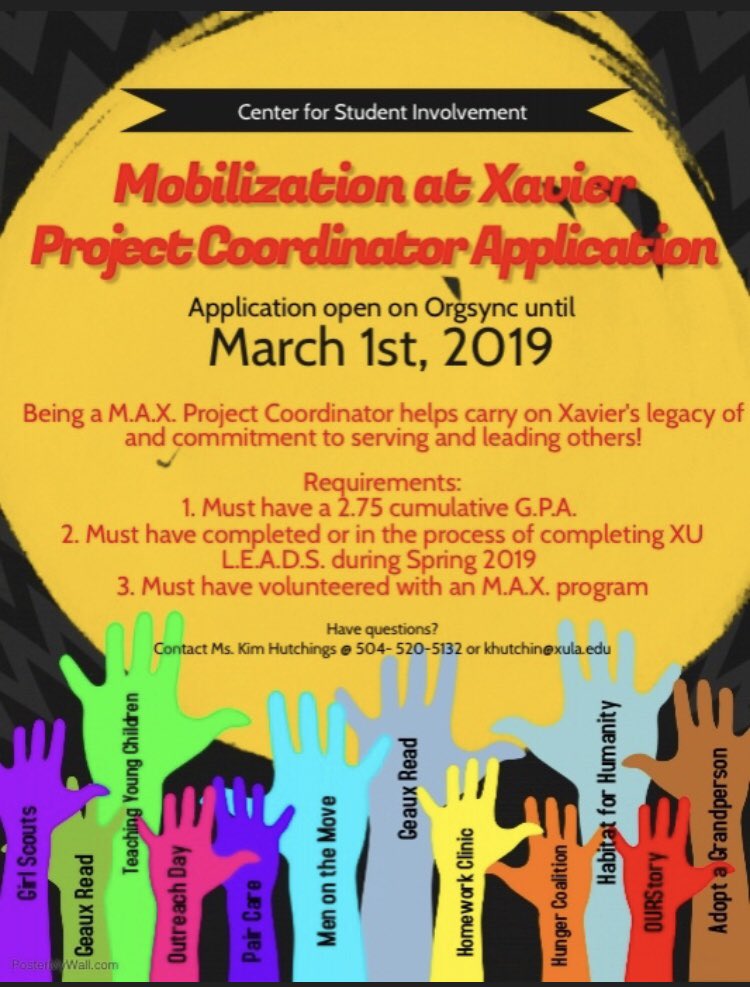 XavierCSLS's tweet photo. Sign up to lead your favorite MAX program! https://t.co/U6h8Tx5fTJ