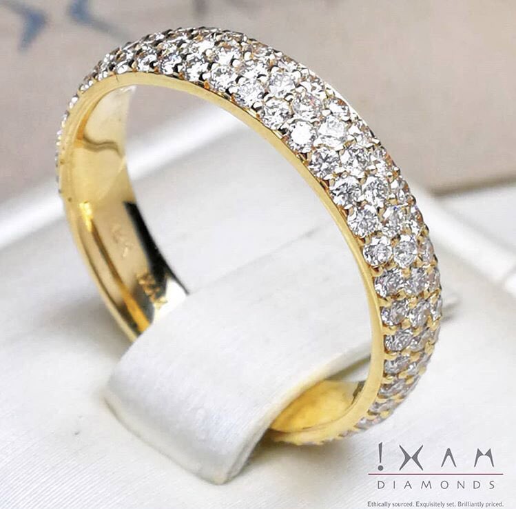 XamDiamonds's tweet photo. Not enough pavΓ©? How about some #yellowgold this time around?
No one said it is easy to achieve #perfection but we will take our chances trying.
#yellowgoldring #pavediamond #eternityband #weddingbands #weddingrings #torontocustomjeweller #customjewelrydesign #baystreet https://t.co/DKefgQZQxQ