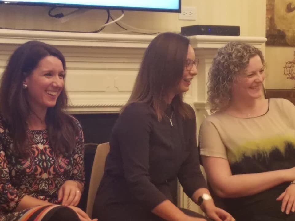 Three panelists at the Spotlight on Young Researchers