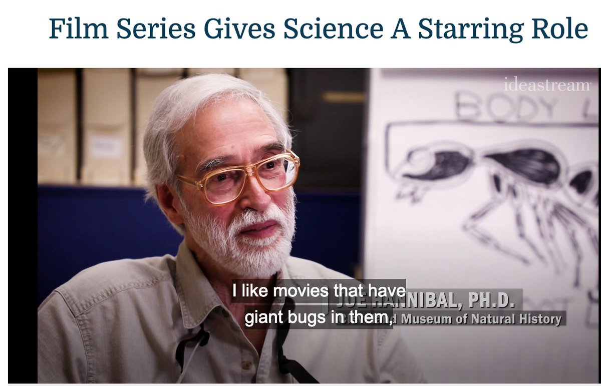 sos_jr's tweet image. When I attended @goCMNH's #ReelScience at @CapitolW65th, I talked to the videographer from @ideasWVIZ who was capturing the evening &amp;amp; #invertebrate #paleontology Dr. Joe Hannibal.🐜📹

See: ideastream.org/news/film-seri…

@LadyNaturalist introduced me to Dr. Hannibal at the event. 🎥