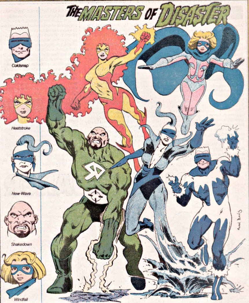 MEarthprime's tweet image. #BlackLightning #ComicBook bio: #MastersOfDisaster
A group of super-villains with elemental powers. They are longtime enemies of the #Outsiders