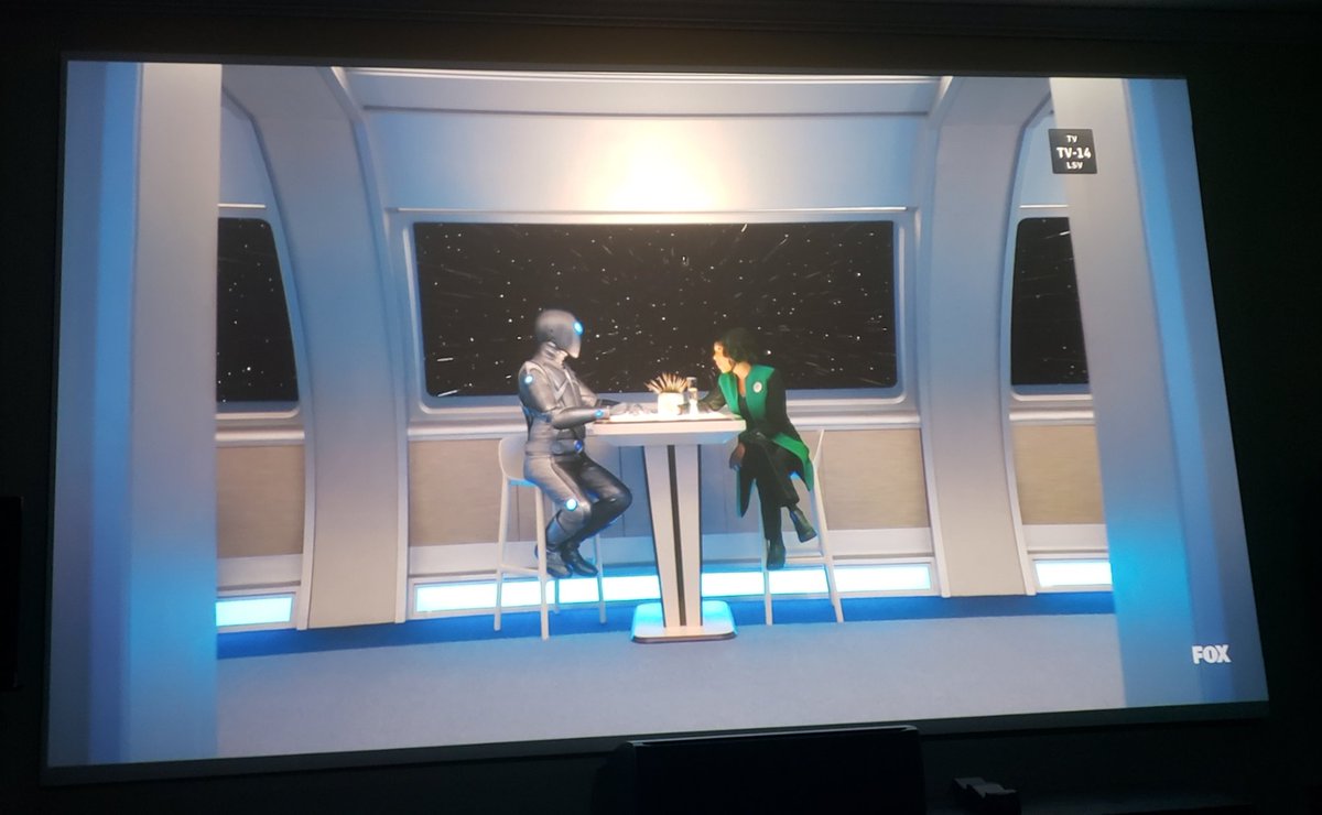 Hey Captain Mercer I think your engines fell off? <a href="/SethMacFarlane/">Seth MacFarlane</a> #theorville #startrek #replacements #continuity #greatshow