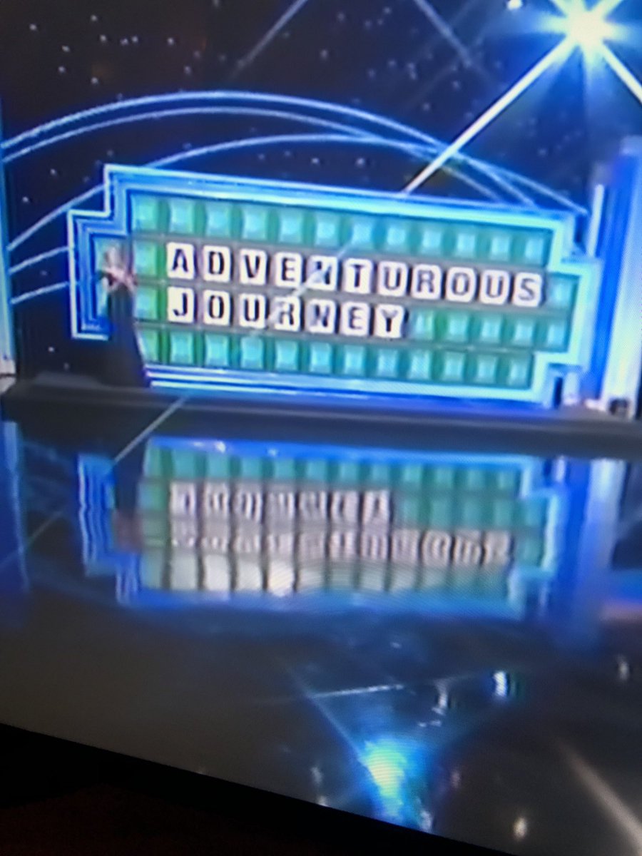 elbee4's tweet image. Hey, @WheelofFortune - “Adventurous Journey” in the “Event” category is pushing it. 🤦🏼‍♀️ Stop throwing random words together! #WheelOfFortune