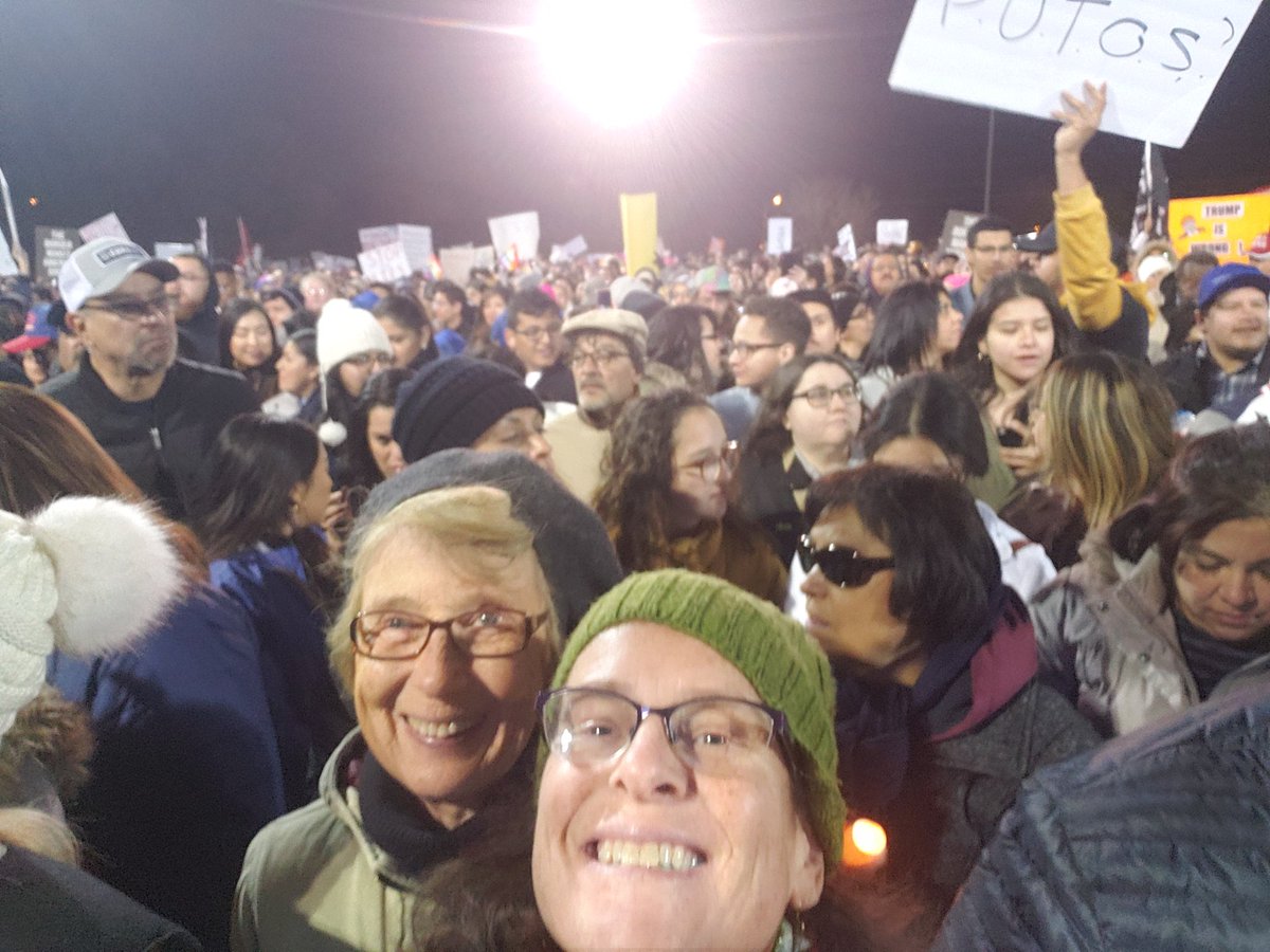 HollyKnits's tweet photo. Had a great time marching with El Pasoans to show America what on of the safest cities in America looks like. It was well worth the trip to drive down from T or C, NM.
@EPwomensmarch
@BetoORourke
#ElPasoUnited
#ElPasoProud 
#MarchForTruth
#wmep
#resistingthewall
#BetoBorderRally https://t.co/8Y7qEyvJEP