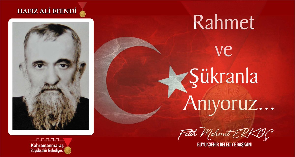 HAFIZ ALİ EFENDİ 🇹🇷

Rahmet ve Şükranla ...

#HerFerdiKAHRAMANMARAŞ