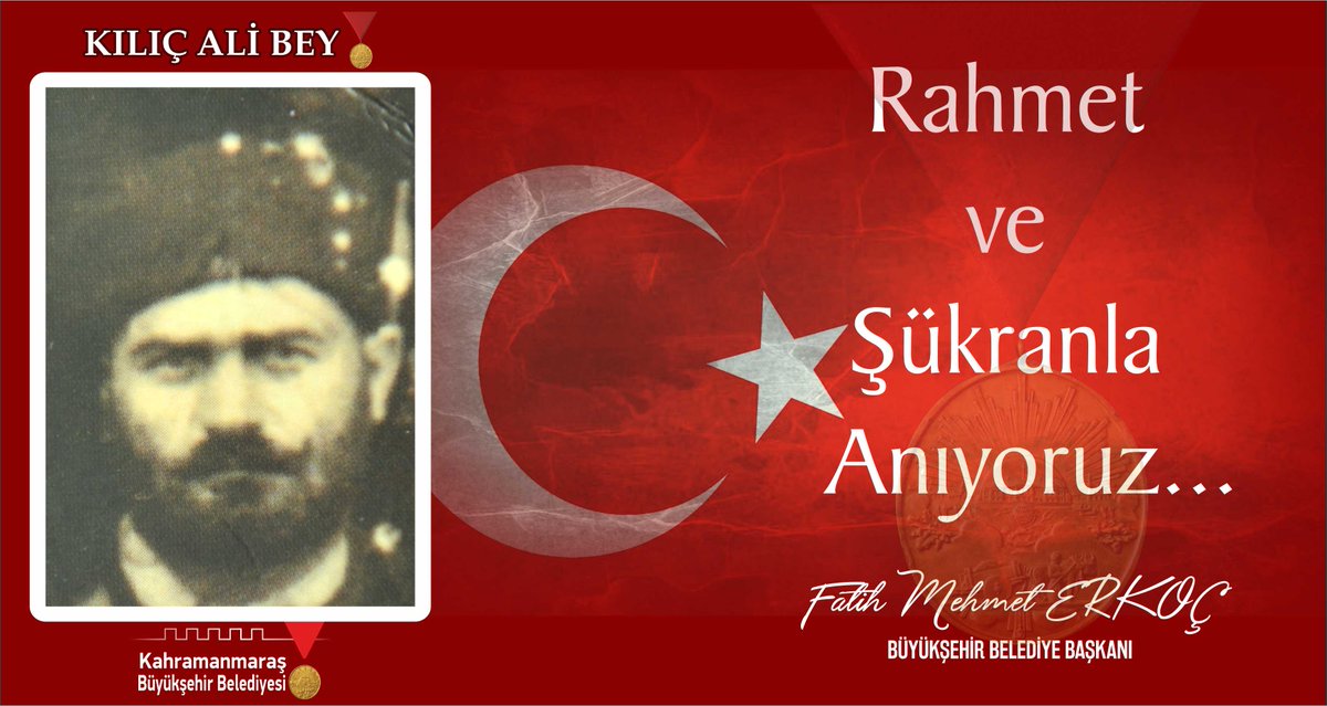 KILIÇ ALİ BEY 🇹🇷

Rahmet ve Şükranla ...

#HerFerdiKAHRAMANMARAŞ