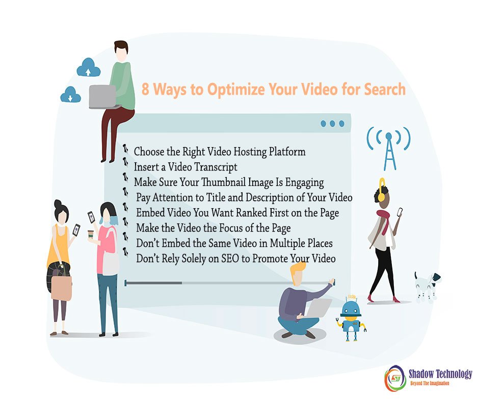 ShadowtechInfo's tweet image. 8 Ways to Optimize Your Video for Search! #ShadowTechnology #VideoResearch #WebsiteRedesigning #SMOCompany #SEOCompany #CRMDevelopment #WebDevelopment #WebsiteDesigning #DigitalMarketing
shadowtechnology.in