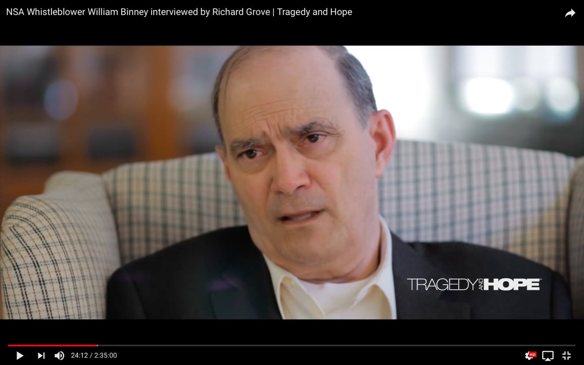 NSA Whistleblower William Binney - Tragedy and Hope "Keep The Problem Going So The Money Keeps Flowing"