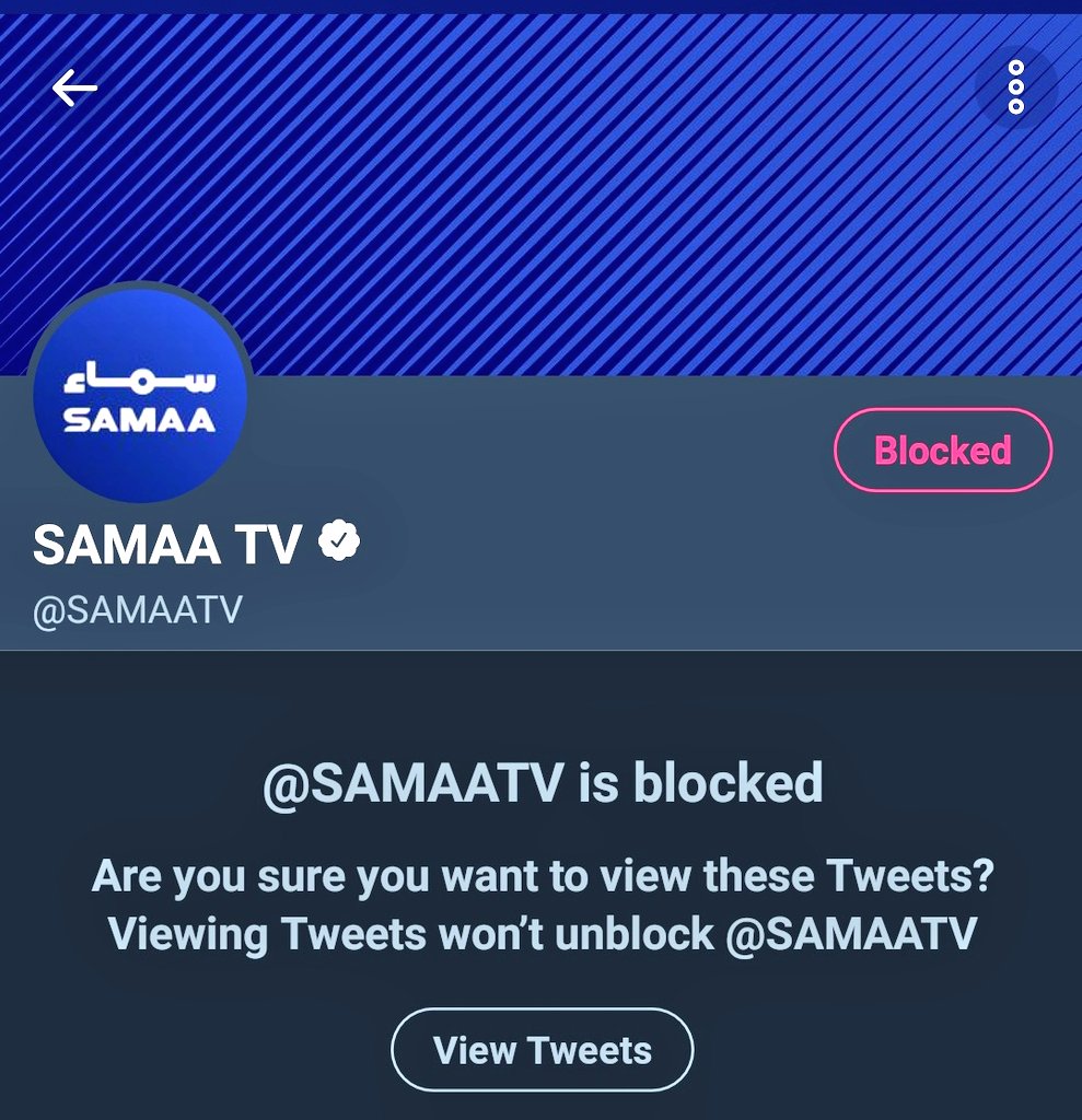 avdullahkhan's tweet photo. Blocked #SamaaTV
#BoycottSammaTv
And #Report #SamaaTV Tweet https://t.co/U2fDRbjzVs