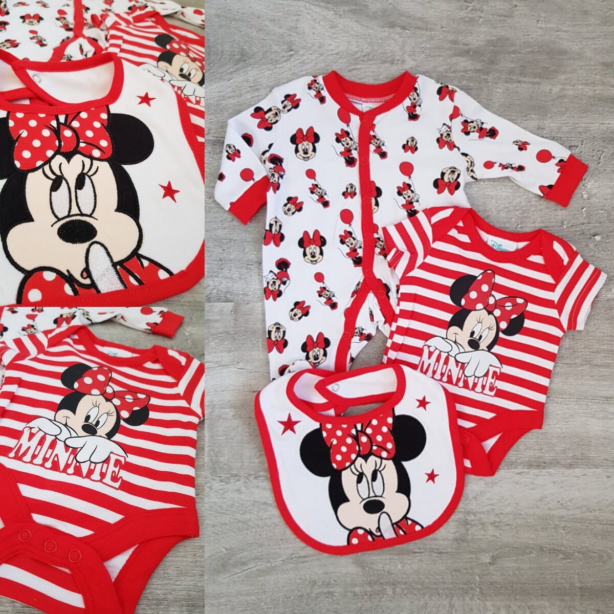 It's a Minnie Mouse kinda morning. We just love this #disney set available from newborn - 9 months #babygirl #babyclothing #newbornmusthaves
