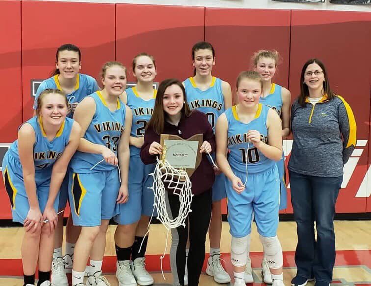 Freshman girls basketball MOAC champions