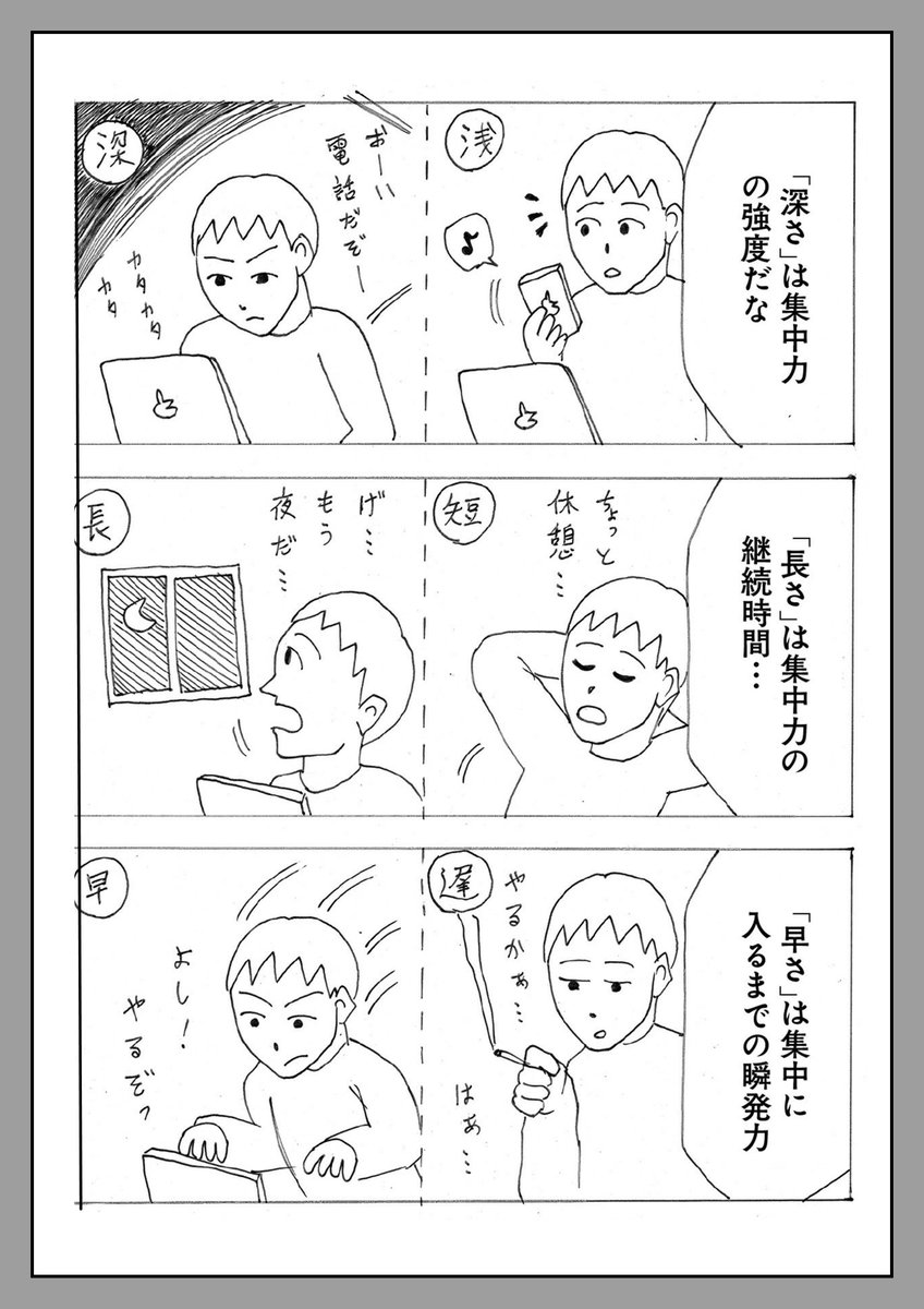 nora_ito's tweet image. #左ききのエレン 劇中に登場する架空の本「才能の正体」を文章化しました。

「才能とは、集中力の質である。」

マンガと合わせて読んでもらえると嬉しいです！
後編は、１週間くらいしたら有料記事にさせて頂きます。

才能の正体は“集中力の質”（前編）真城 学
note.mu/nora_ito/n/nc1…