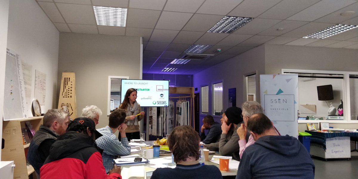 Full house at today's #crowdfunding workshop delivered by Jes @crowdfund360.  A great partnership between @UnLtd #Spaces4Change & @sheffsen as part of the #Sheffield #ResilientCommunity project