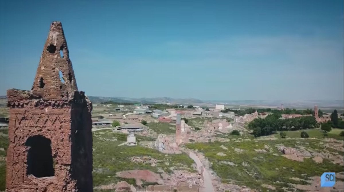dronebydrone's tweet photo. Drone work for @ScienceChannel in Belchite reduced to ruins during the Spanish Civil War #MysteriesoftheAbandoned https://t.co/oOALE3gRkj #drones @AragonFilmCom #LikeaShotEntertainment https://t.co/w8fq2Qpsic